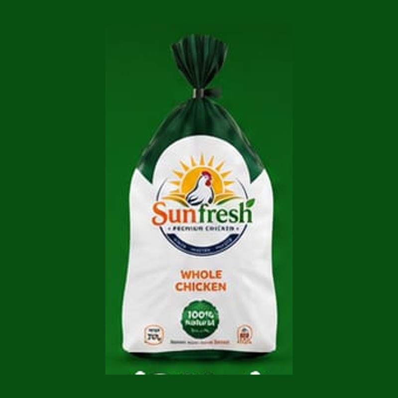 Whole Chicken — Skinless — raw frozen chicken product