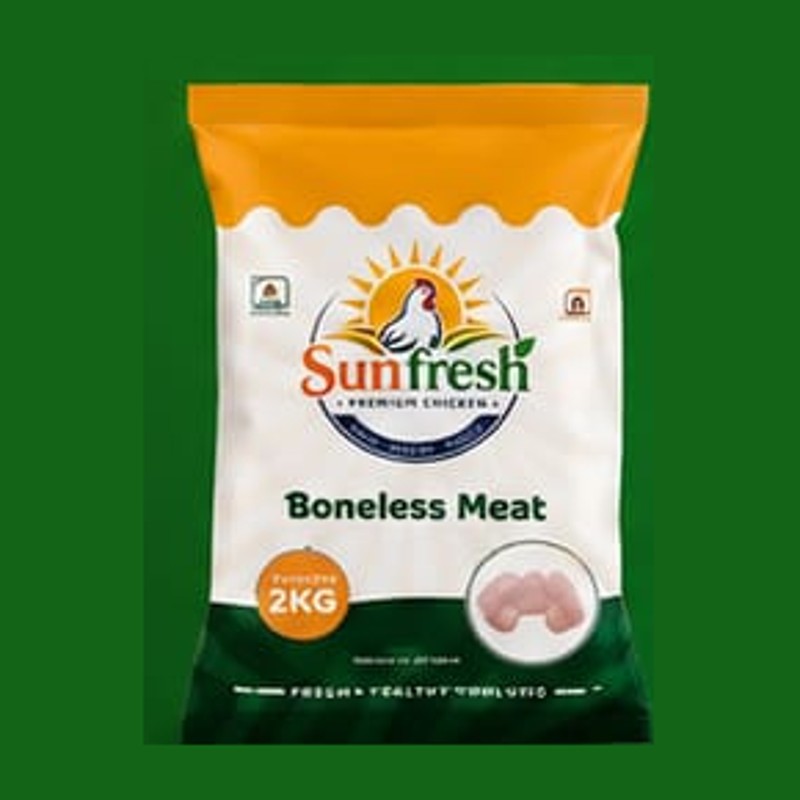 Boneless Meat — raw frozen chicken product