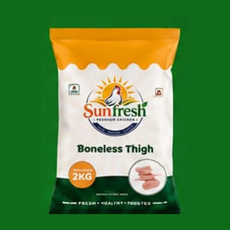 Boneless Thigh — raw frozen chicken product