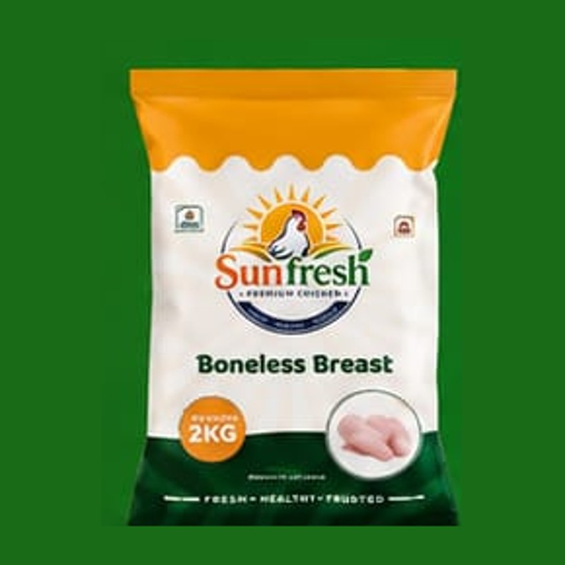Boneless Breast — raw frozen chicken product